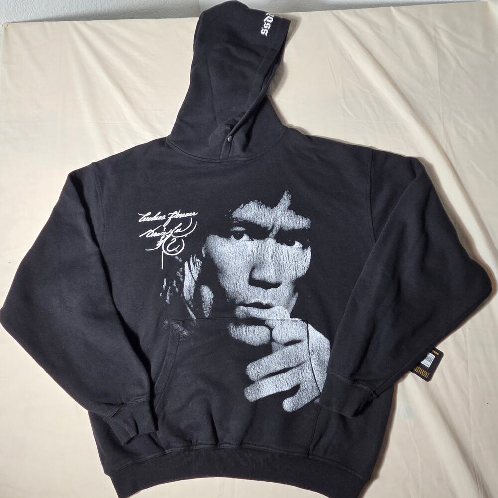 NWT Darc Sport x Bruce Lee Dont Think Feel Pierce Hoodie Black Large Wolves